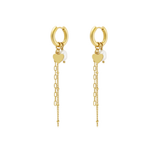 Afbeelding in Gallery-weergave laden, Pearly Chain Earrings Goud
