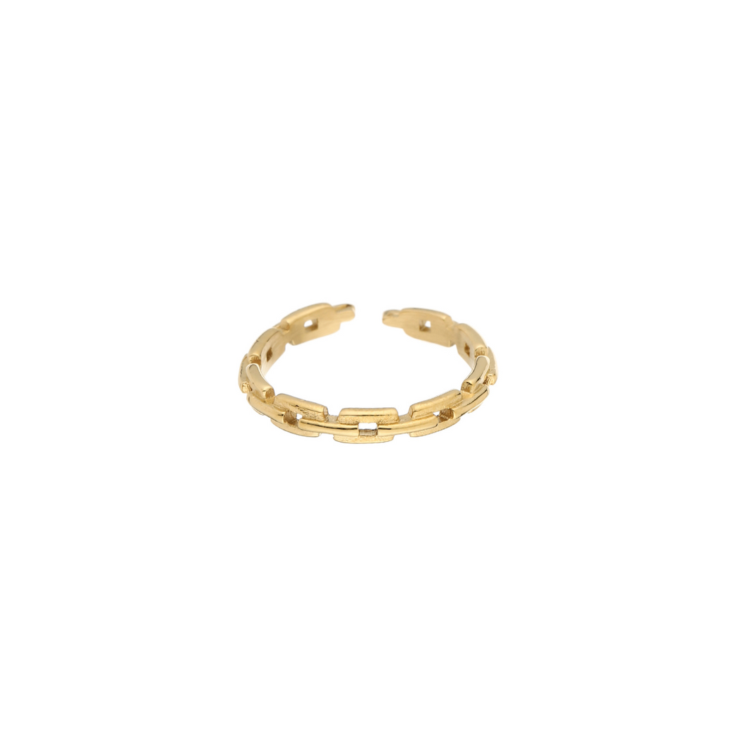 Chained Up Ring Goud
