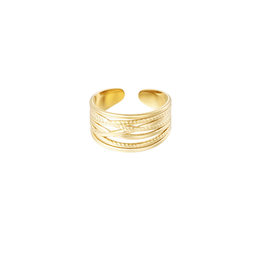 Stacked Ring Goud