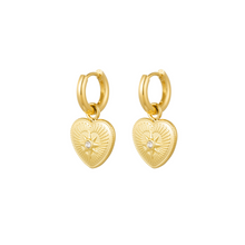 Afbeelding in Gallery-weergave laden, Shiny Heart Earrings Goud
