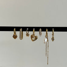 Afbeelding in Gallery-weergave laden, Locked Heart Earrings zilver
