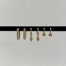 Afbeelding in Gallery-weergave laden, Diamond Droplet Earrings Zilver
