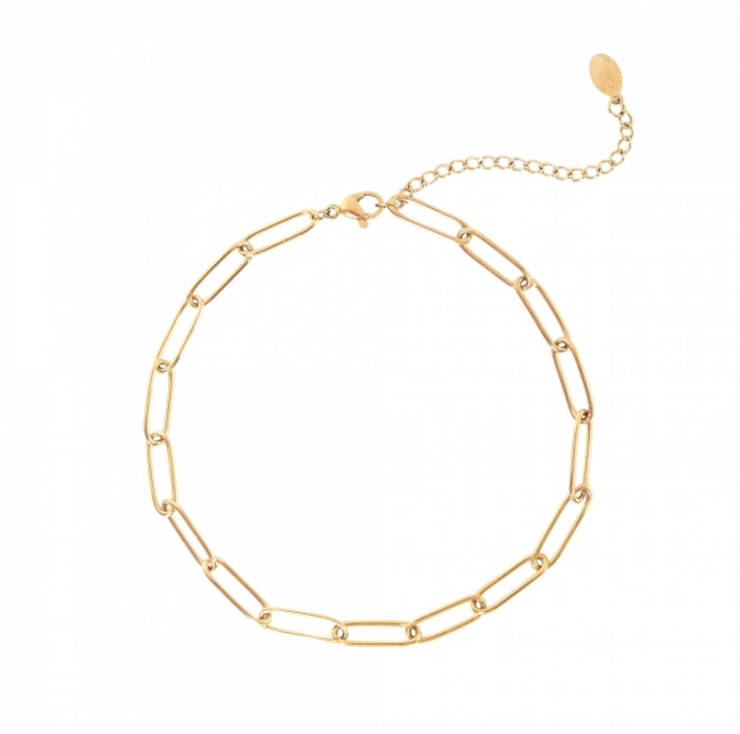 Oval Chain Bracelet Goud